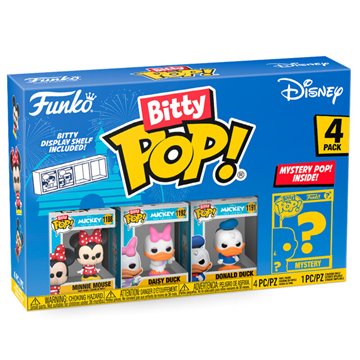 Blister 4 figuras Bitty POP Disney Minnie