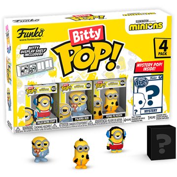 Blister 4 figuras Bitty POP Minions Series 3