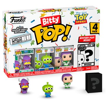 Blister 4 figuras Bitty POP Disney Toy Story Zurg