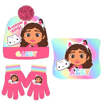 Conjunto gorro guantes braga cuello La Casa de Mu�ecas de Gabby