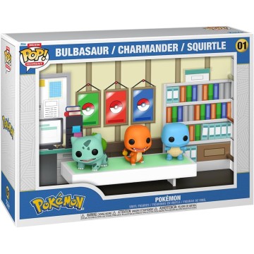 Figura Pop Deluxe Moment 01 Pokemon Bulbasaur Charmander Squirtle