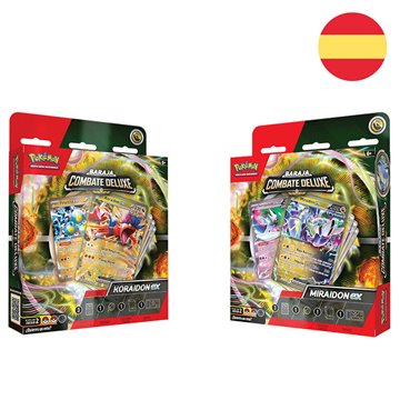 Baraja juego cartas coleccionables Koraidon & Miraidon Pokemon español surtido