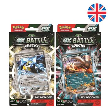 Baraja juego cartas coleccionables Ex Battle Deck Pokemon surtido ingles