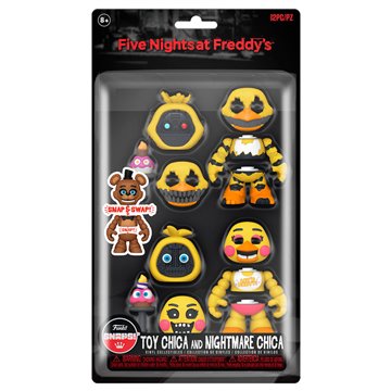 Blister 2 figuras Snaps! Five Nights at Freddys Toy Chica and Nightmare Chica