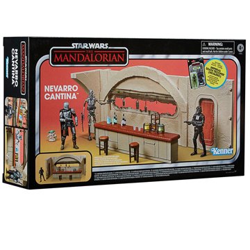 Escenario Nevarro Cantina + figura Imperial Death Trooper Mandalorian Star Wars