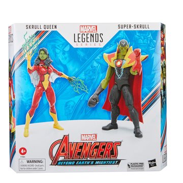 Figuras Skrull Queen & Super Skrull Beyond Earth Mightiest Los Vengadores Avengers Marvel 15cm